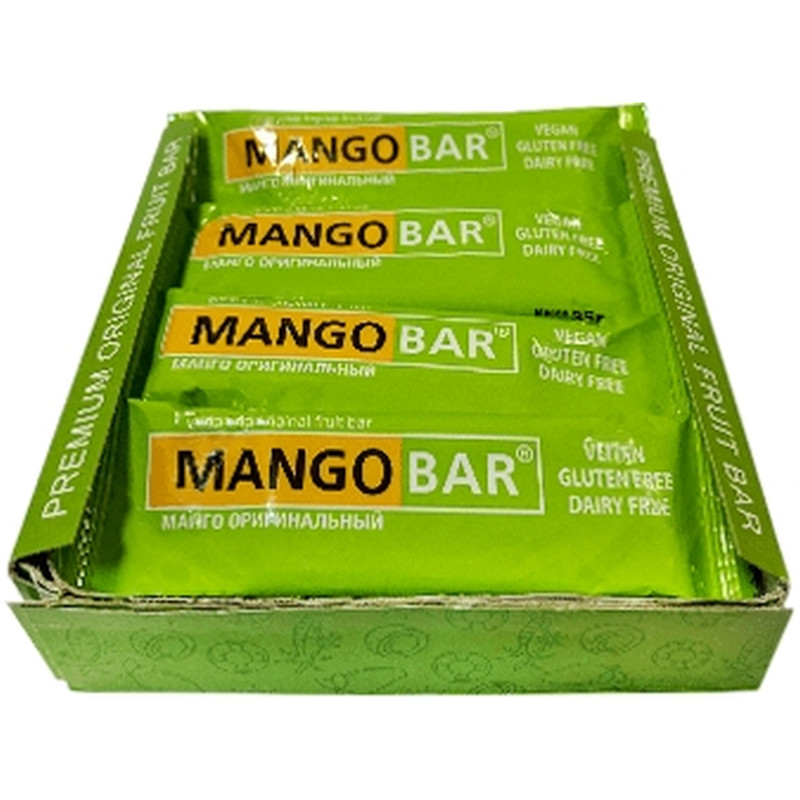 Батончик Mangobar Манго Оригинальный фруктовый, 35г — фото 1