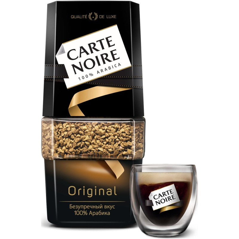 Кофе Carte Noire натуральный растворимый сублимированный, 95г — фото 1