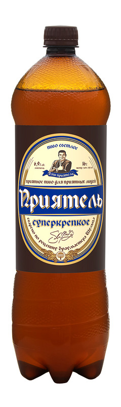 Пиво Приятель Суперкрепкое светлое 6.9%, 1.42л