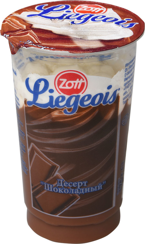 Десерт молочный Zott Liegeois шоколад-сливочный мусс 2.5%, 175г