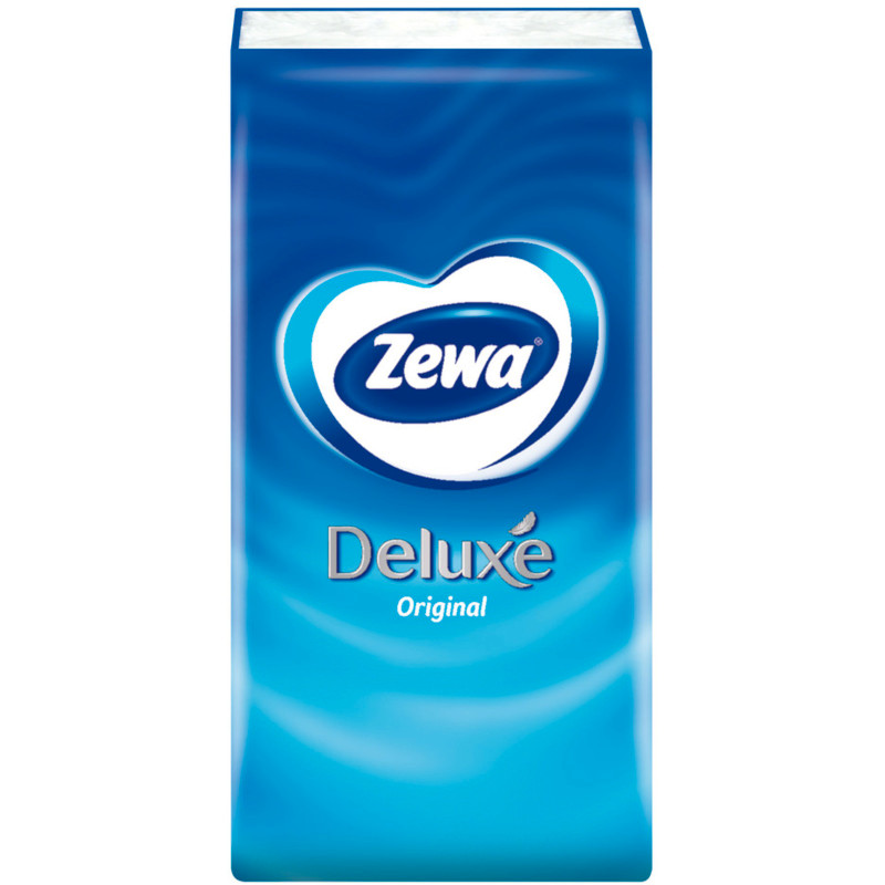 Платки носовые бумажные Zewa Deluxe, 10x10шт — фото 2