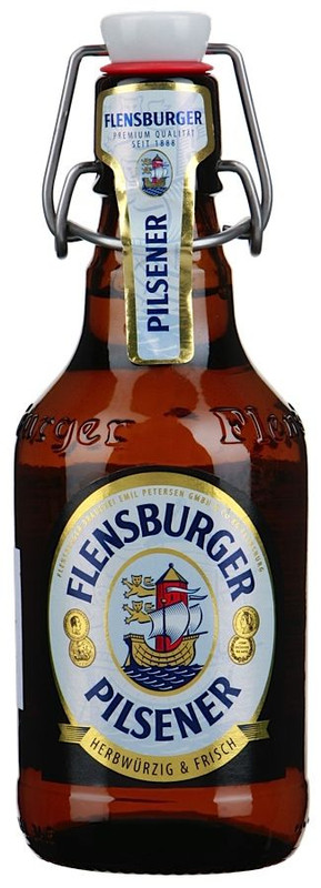 Пиво Flensburger Пилснер светлое фильтрованное 4.8%, 330мл