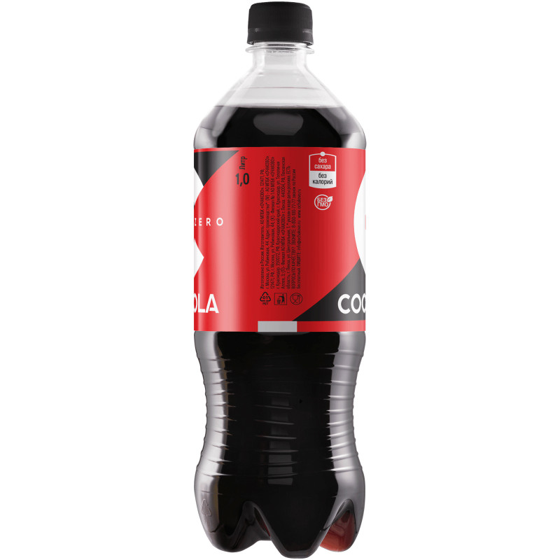 Напиток безалкогольный Cool Cola Zero сильногазированный, 1л — фото 1
