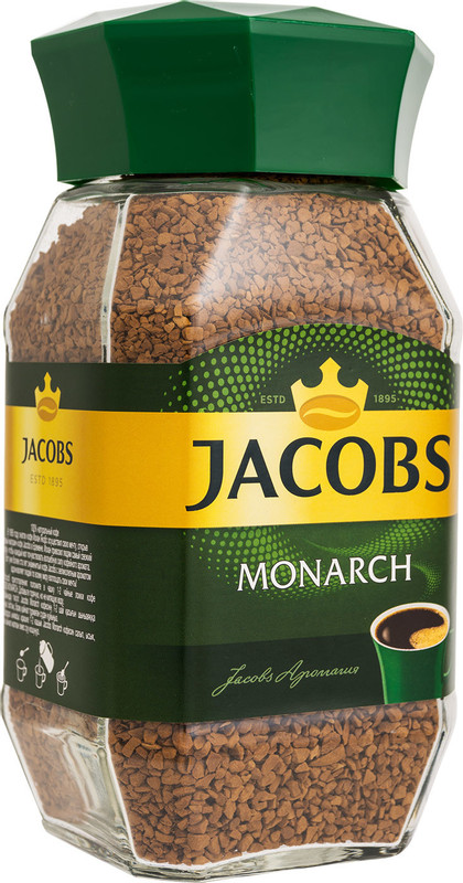 Кофе Jacobs Monarch натуральный растворимый сублимированный, 190г — фото 4