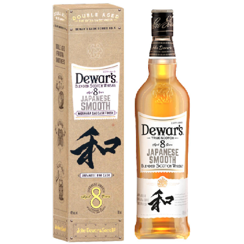 Виски Dewar's Japanese Smooth 8-летний шотландский купажированный 40% в подарочной упаковке, 700мл