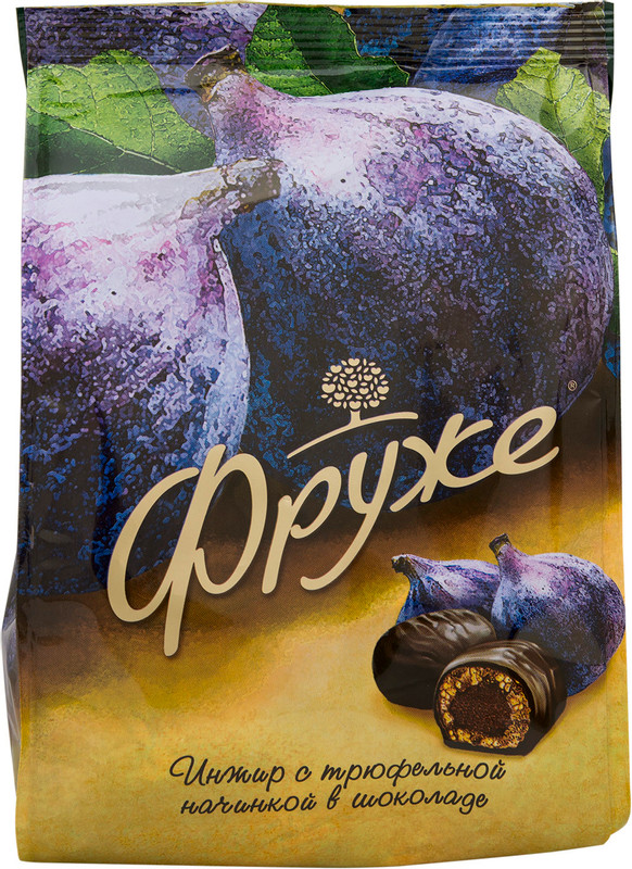 Конфеты Фруже Инжир с трюфельной начинкой в шоколаде, 190г — фото 1