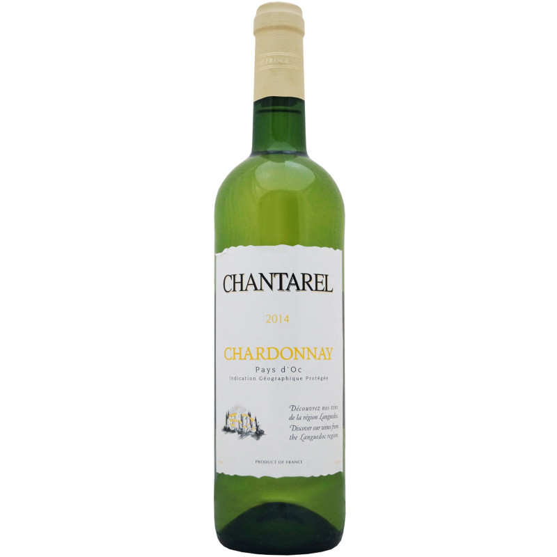 Вино Chantarel Chardonnay белое сухое 12.5%, 750мл
