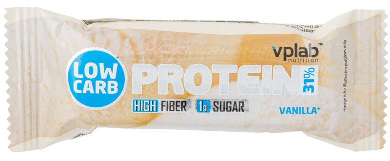 Батончик Vplab Low Carb Protein Bar со вкусом ванили, 35г