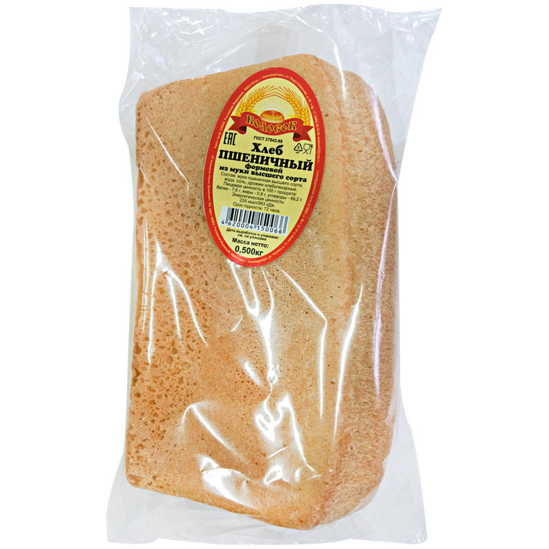 Хлебец Колос пшеничный высший сорт, 500г