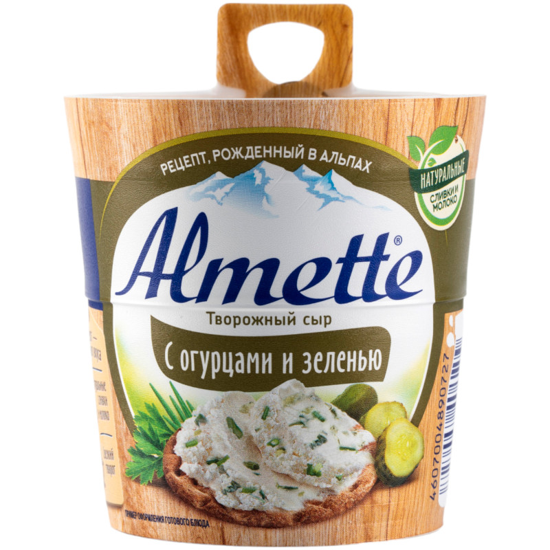 Сыр творожный Almette С огурцами и зеленью 60%, 150г — фото 2