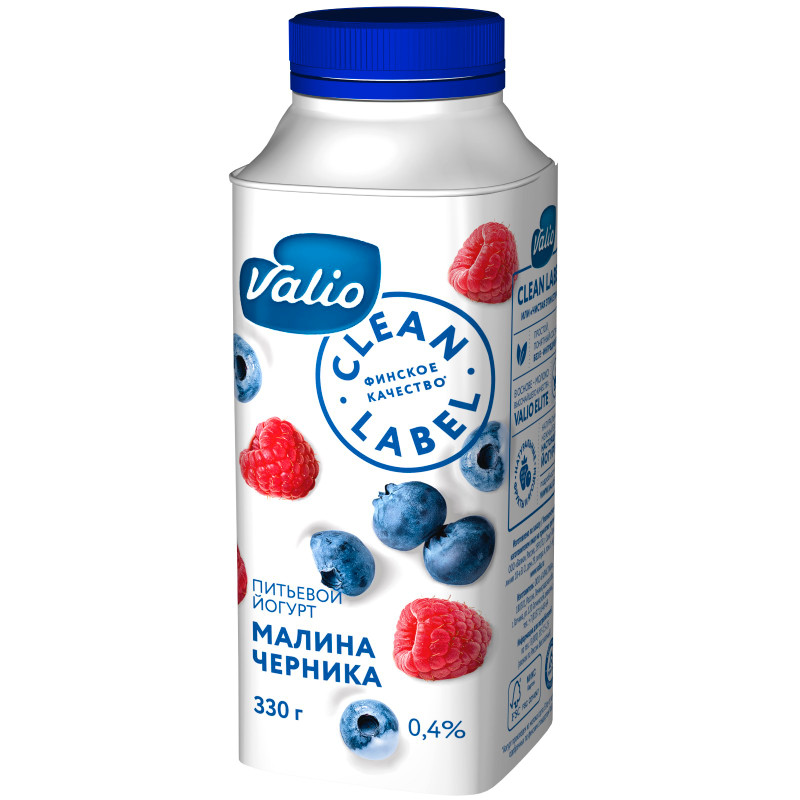 Йогурт Viola питьевой черника-малина 0.4%, 330мл — фото 1