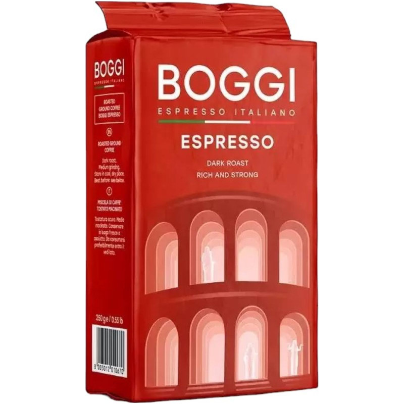 Кофе Boggi Эспрессо молотый тёмнообжаренный, 250г