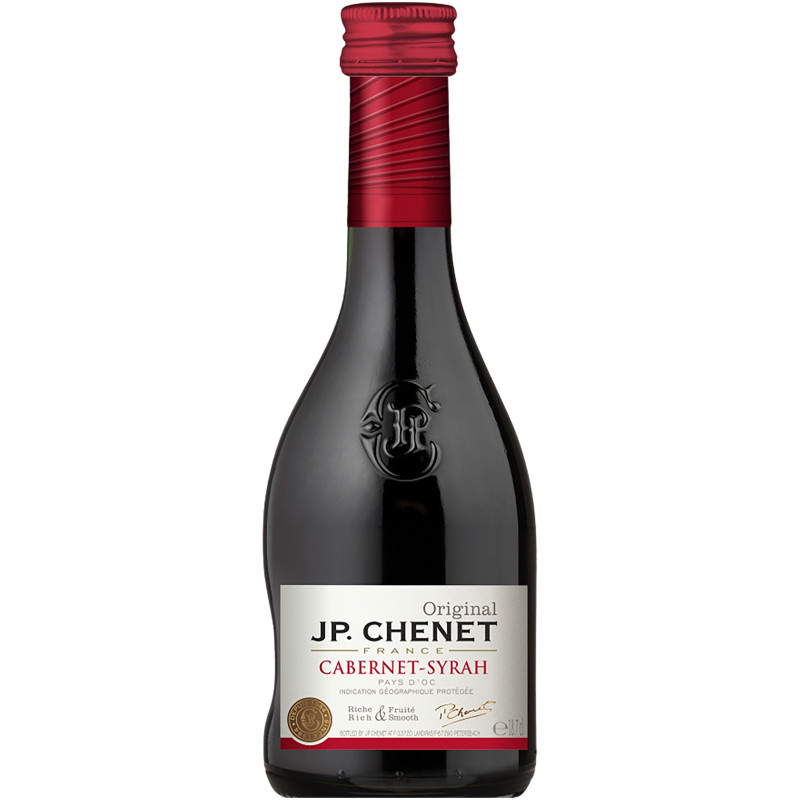 Вино J.P. Chenet Каберне-Сира красное полусухое 12.5%, 187мл