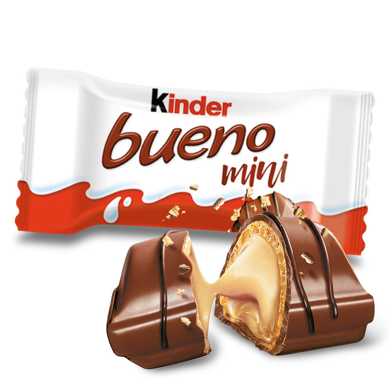 Вафли Kinder Bueno Mini с молочным шоколадом и молочно-ореховой начинкой — фото 1