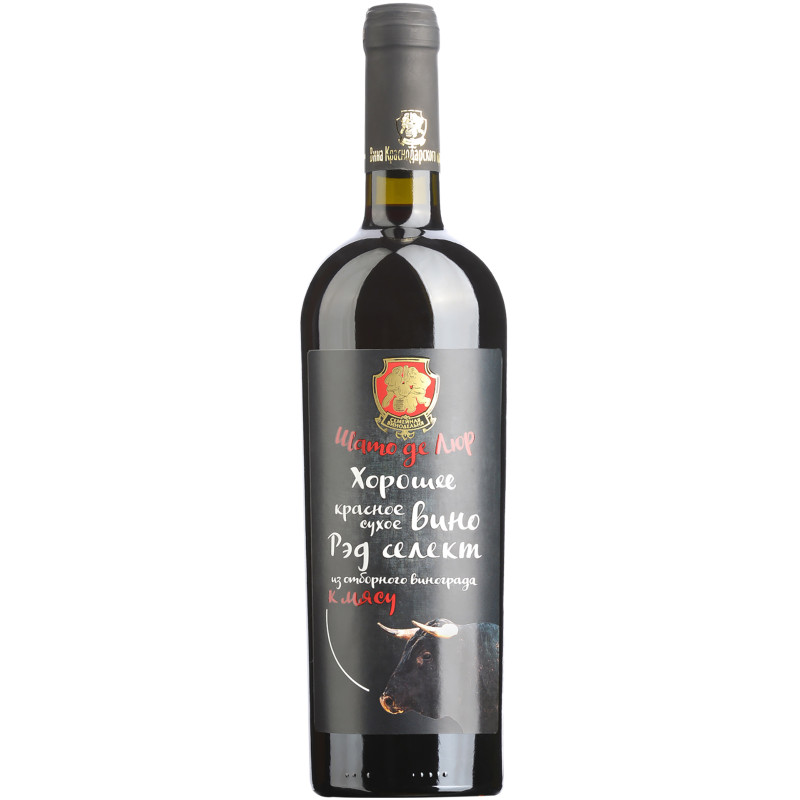 Вино Шато де Люр К мясу красное сухое 11%, 750мл