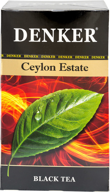 Чай Denker Ceylon Estate чёрный мелкий в пакетиках, 20х2г