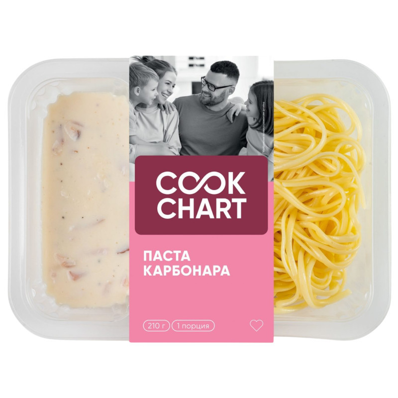 Паста Cook Chart Карбонара, 210г