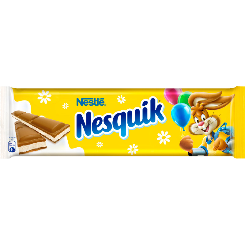 Шоколад молочный Nesquik с молочной начинкой и кальцием, 148г