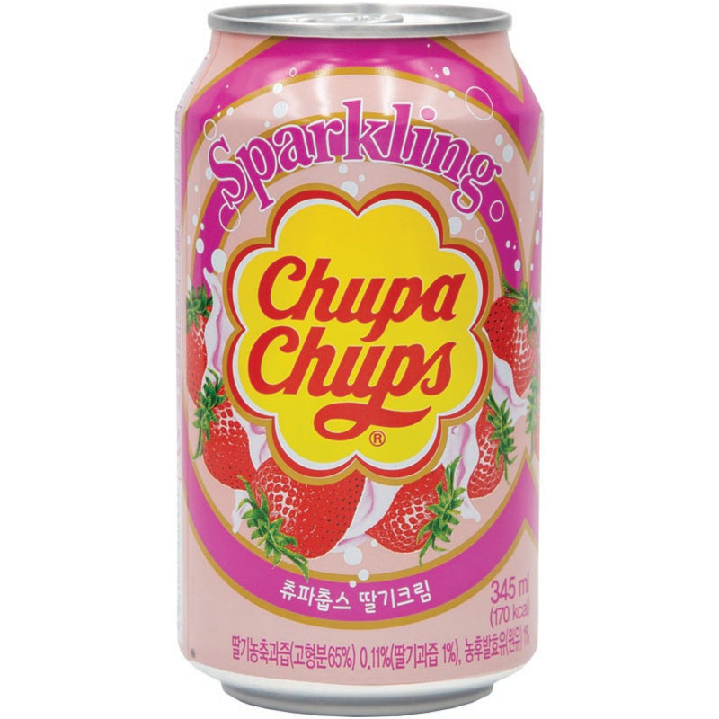 Напиток безалкогольный Chupa Chups Клубника газированный, 345мл