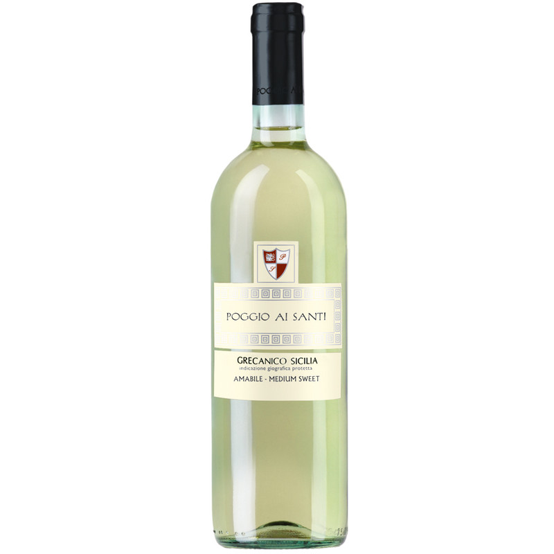 Вино Poggio Ai Santi Grecanico Sicilia белое полусладкое, 750мл
