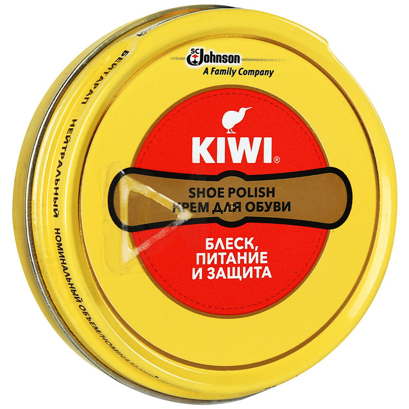 Крем для обуви Kiwi Shoe Polish нейтральный, 50мл