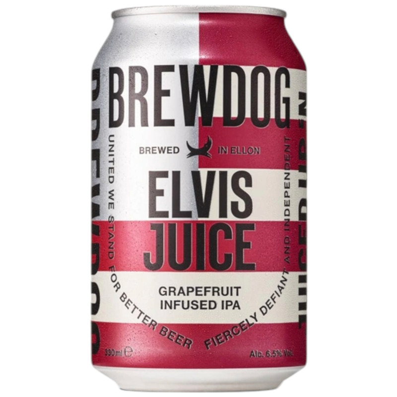 Пивной напиток Elvis Juice нефильтрованный осветленный непастеризованный со вкусом грейпфрута и апельсина, 330мл - купить с самовывозом в Перекрёстке 18+