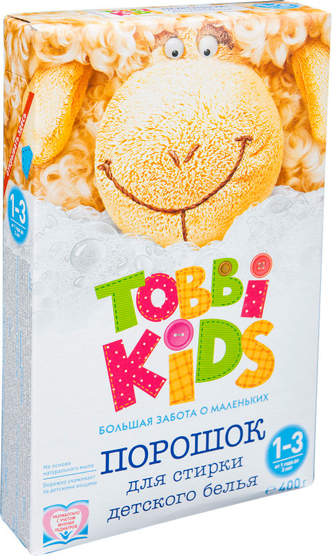 Порошок стиральный Tobbi Kids для детского белья 1 - 3 года, 400г