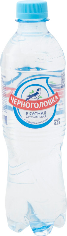 Вода Черноголовка артезианская питьевая негазированная, 500мл