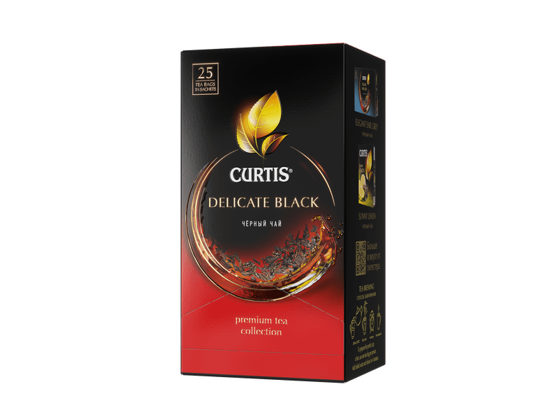 Чай Curtis Delicate Black чёрный байховый в пакетиках, 25х1.7г