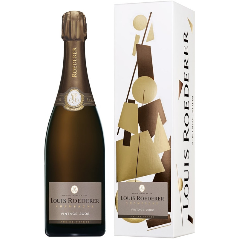 Вино игристое Louis Roederer Brut Vintage Champagne AOC белое брют 12%, 750мл