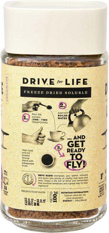 Кофе Drive For Life Extra Strong натуральный растворимый сублимированный, 100г — фото 3