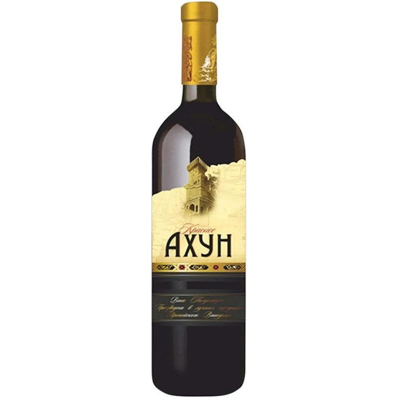 Вино Ахун красное полусладкое, 700мл