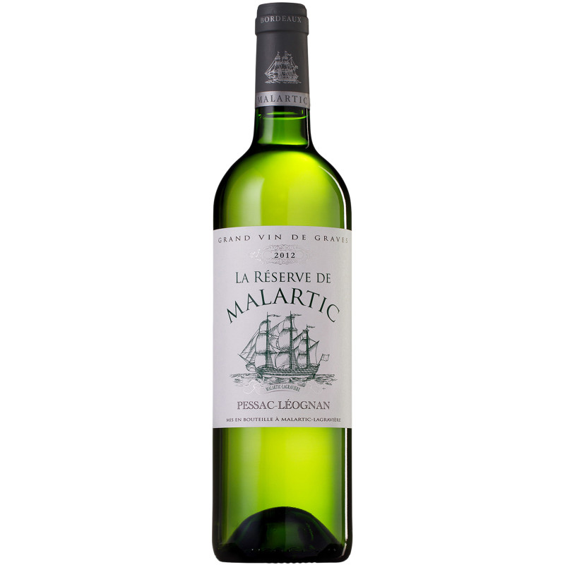 Вино La Reserve de Malartic Pessac-Leognan AOC белое сухое 13.5%, 750мл