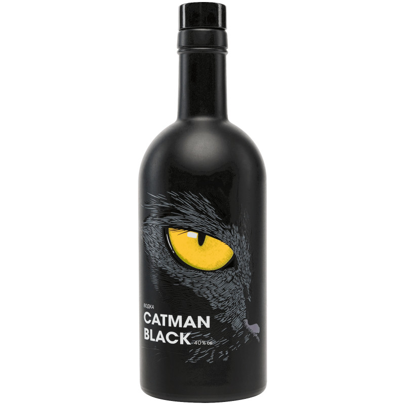 Водка Catman Black 40%, 500мл