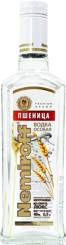 Водка Nemiroff Пшеница 40%, 500мл