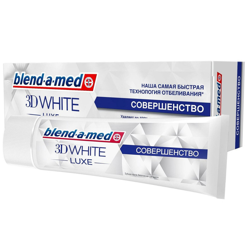 Blend-a-med Зубная паста 3D White Luxe Совершенство Интенсив, 75мл — фото 1