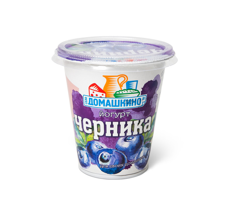 Йогурт Село Домашкино фруктовый черника 2.5%, 290г