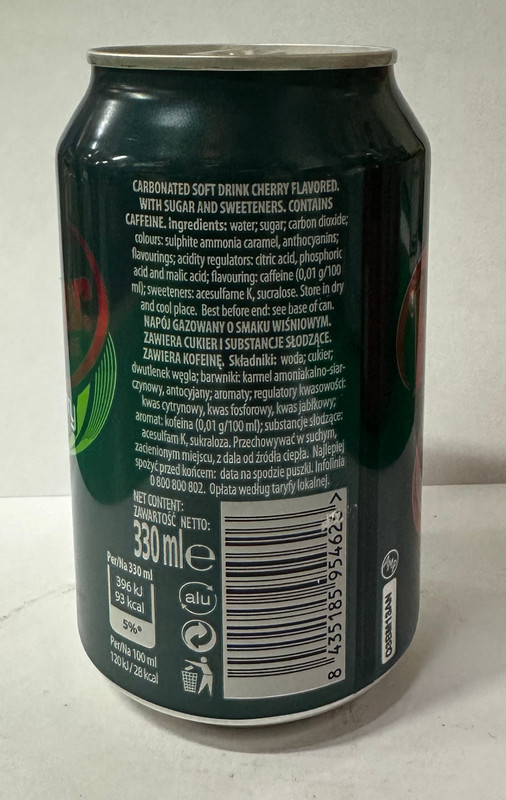 Напиток Dr.Pepper Cherry безалкогольный газированный, 330мл — фото 1
