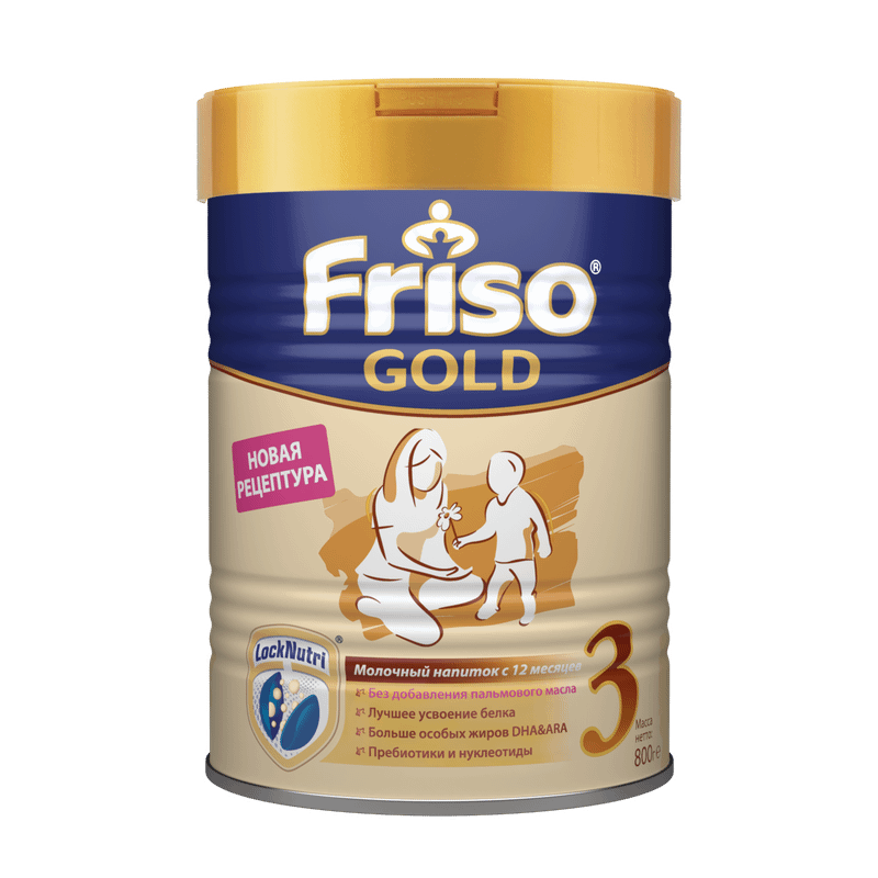 Смесь Friso 3 Gold Locknutri молочная с 12 месяцев, 800г