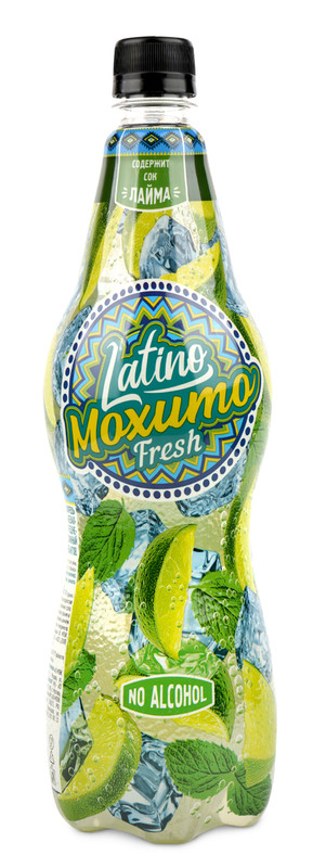 Напиток безалкогольный Latino Mojito Фреш с соком пастеризованный среднегазированный, 1л