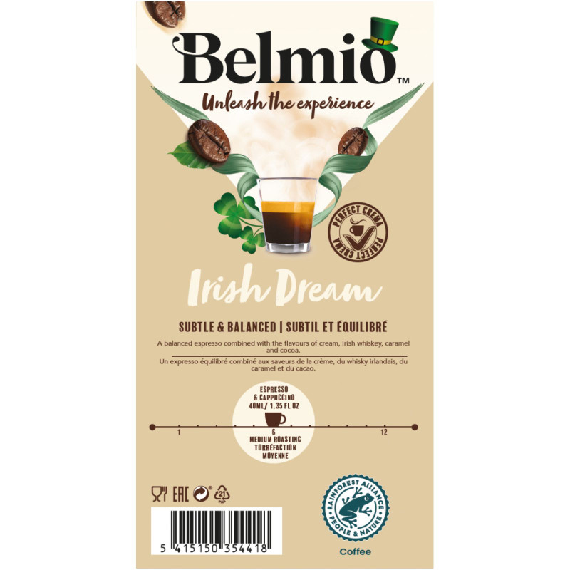 Кофе в капсулах Belmio Irish Dream натуральный жареный молотый, 10х5,2г — фото 1