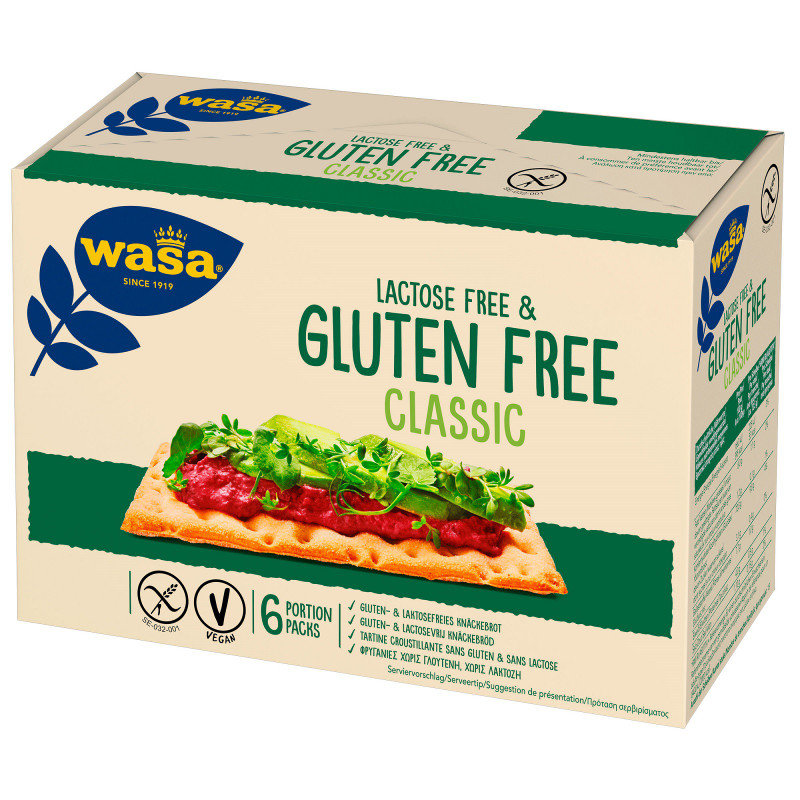 Хлебцы Wasa Classic Gluten Free без глютена и лактозы, 240г — фото 1