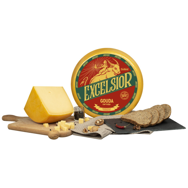 Сыр твёрдый Excelsior Гауда 45% — фото 1