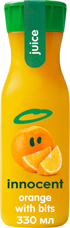 Сок Innocent апельсиновый с мякотью прямого отжима, 330мл