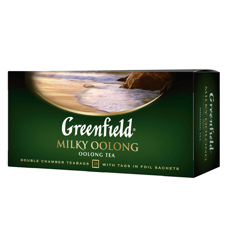 Чай Greenfield Молочный оолонг зелёный в пакетиках, 25x2г — фото 1