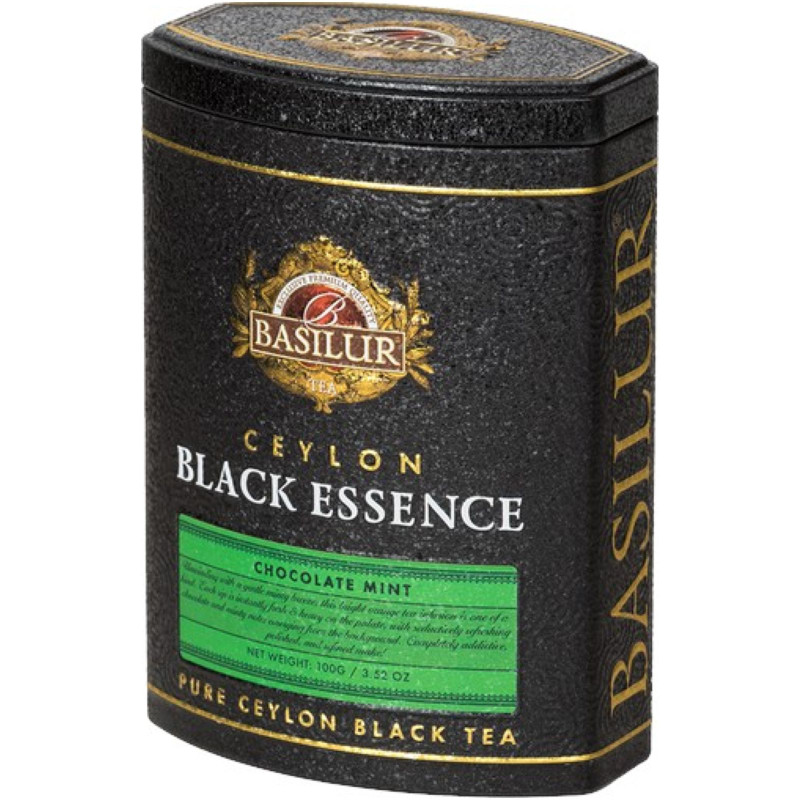 Чай Basilur Black Essence Chocolate Mint чёрный цейлонский листовой, 100г — фото 1