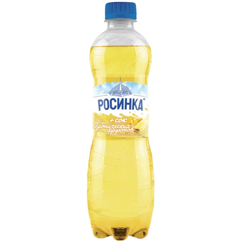 Напиток безалкогольный Липецкая-Лайт Тропические фрукты на основе минеральной природной воды среднегазированный, 500мл