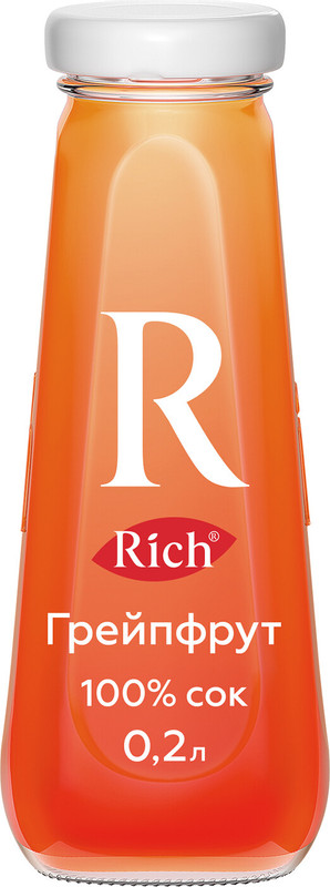 Сок Rich грейпфрутовый, 200мл — фото 1