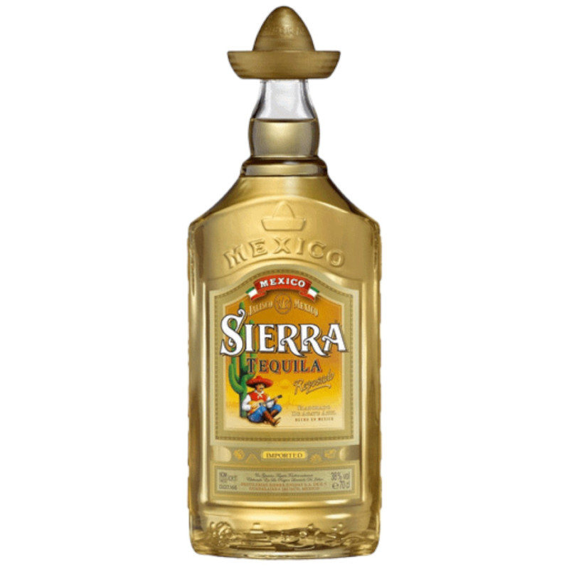 Спиртной напиток Tequila Sierra Reposado 38%, 700мл