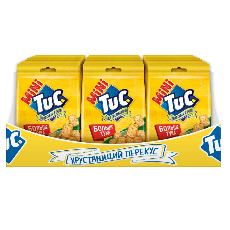 Крекер Tuc Мини соленый со вкусом сметаны и лука, 110г — фото 3